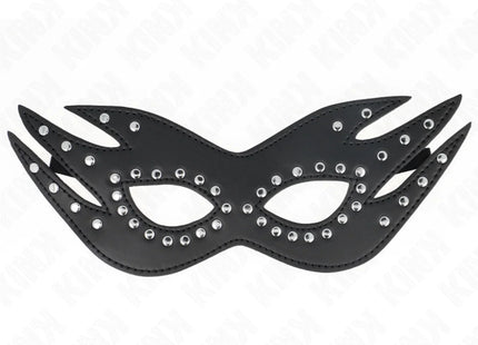 KINK - KUNSTLEDERMASKE MIT NIETEN MODELL 3 26 x 9,5 CM