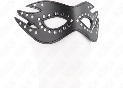 KINK - KUNSTLEDERMASKE MIT NIETEN MODELL 3 26 x 9,5 CM