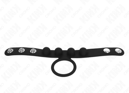KINK - LEDER PENISRING 3,5 CM MIT DRUCKVERSCHLUSS 23 X 2 CM