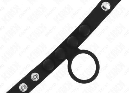 KINK - LEDER PENISRING 3,5 CM MIT DRUCKVERSCHLUSS 23 X 2 CM