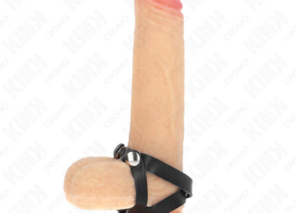 KINK - LEDER PENISRING MIT DRUCKVERSCHLUSS 39 X 1 CM