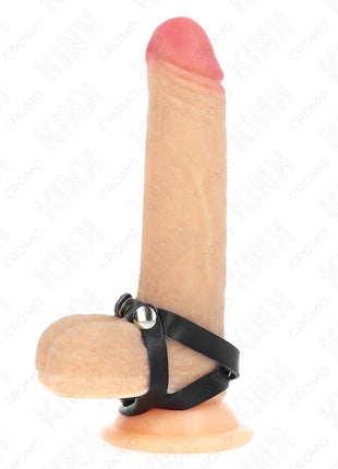 KINK - LEDER PENISRING MIT DRUCKVERSCHLUSS 39 X 1 CM
