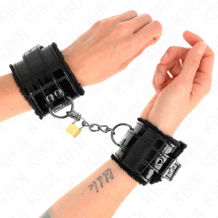 KINK - LEICHTE HANDGELENKSFESSELN MIT KUPFERSCHLOSS VERSTELLBAR 17-29 CM X 5,5 CM