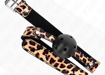 KINK - LEOPARD ATMUNGSAKTIVER BALL 4,5 CM GAG 65 x 2,5 CM