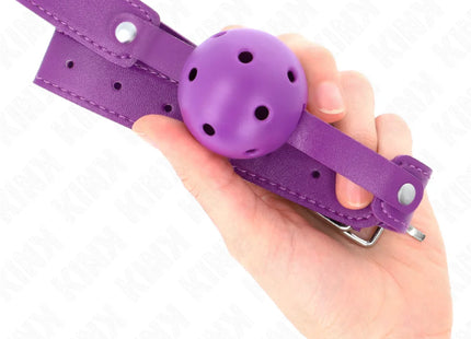 KINK - LILA ATMUNGSAKTIVER BALL 4,5 CM MAG 65 x 2,5 CM