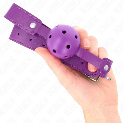 KINK - LILA ATMUNGSAKTIVER BALL 4,5 CM MAG 65 x 2,5 CM