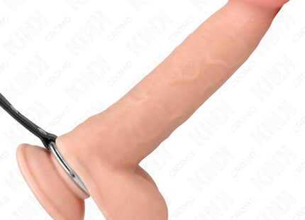 KINK - METALL-PENISRING MIT KETTE UND VERSTELLBAREN BRUSTKLAMMERN