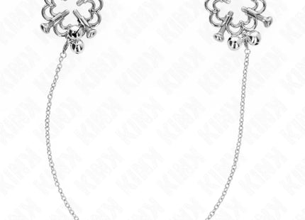 KINK - METALLISCHE BLUMEN-NIPPELKLAMMERN MIT KETTE