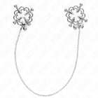 KINK - METALLISCHE BLUMEN-NIPPELKLAMMERN MIT KETTE