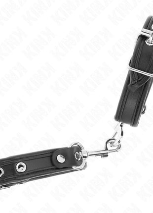 KINK - MINI-ARMBÄNDER SCHWARZ MIT NIETEN VERSTELLBAR 16-22 CM X 2 CM