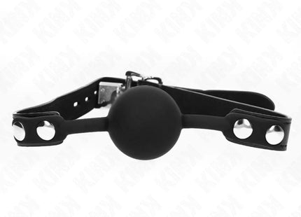KINK - MODELL 1 SILIKONBALL 4 CM KNEBEL MIT SCHLOSS 60 x 2 CM