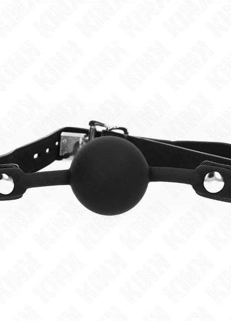 KINK - MODELL 1 SILIKONBALL 4 CM KNEBEL MIT SCHLOSS 60 x 2 CM
