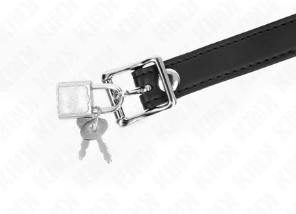 KINK - MODELL 1 SILIKONBALL 4 CM KNEBEL MIT SCHLOSS 60 x 2 CM