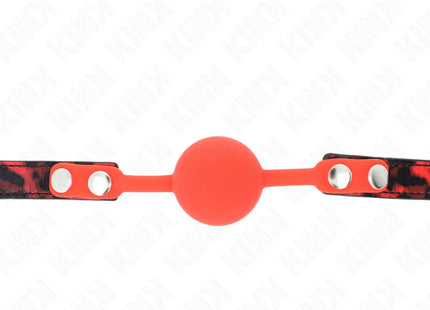 KINK - MODELL 2 SILIKONBALL 4 CM KNEBEL MIT SCHLOSS 60 x 2 CM