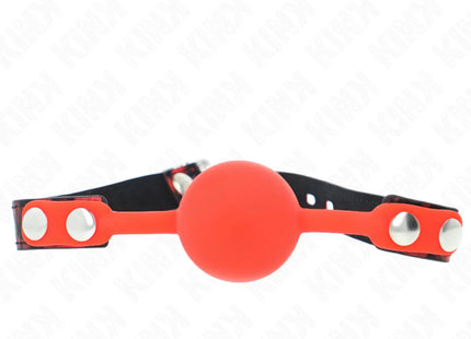 KINK - MODELL 2 SILIKONBALL 4 CM KNEBEL MIT SCHLOSS 60 x 2 CM