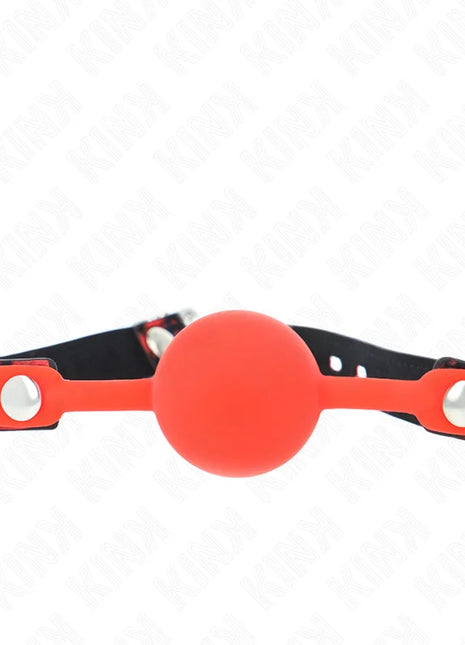 KINK - MODELL 2 SILIKONBALL 4 CM KNEBEL MIT SCHLOSS 60 x 2 CM