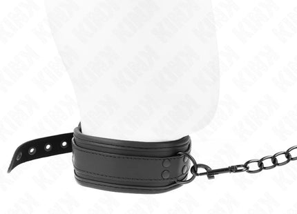 KINK - NEOPREN BONDAGE HALSBAND MODELL 1 MIT GÜRTEL 78 CM VERSTELLBAR 37,5 X 49,5 CM