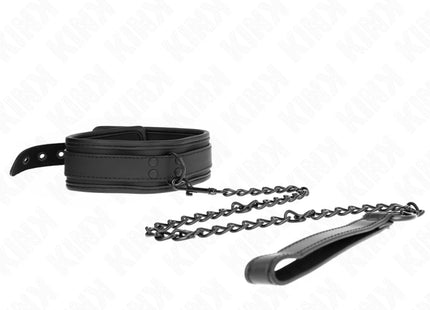 KINK - NEOPREN BONDAGE HALSBAND MODELL 1 MIT GÜRTEL 78 CM VERSTELLBAR 37,5 X 49,5 CM