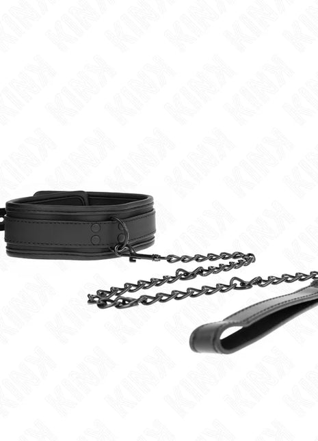 KINK - NEOPREN BONDAGE HALSBAND MODELL 1 MIT GÜRTEL 78 CM VERSTELLBAR 37,5 X 49,5 CM