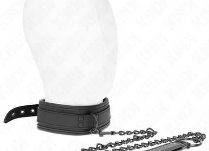 KINK - NEOPREN BONDAGE HALSBAND MODELL 1 MIT GÜRTEL 78 CM VERSTELLBAR 37,5 X 49,5 CM