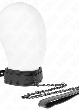 KINK - NEOPREN BONDAGE HALSBAND MODELL 1 MIT GÜRTEL 78 CM VERSTELLBAR 37,5 X 49,5 CM