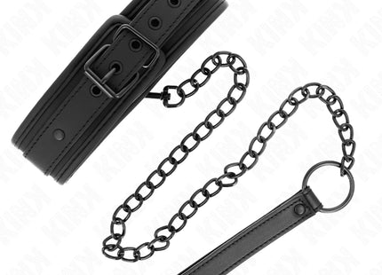KINK - NEOPREN BONDAGE HALSBAND MODELL 1 MIT GÜRTEL 78 CM VERSTELLBAR 37,5 X 49,5 CM