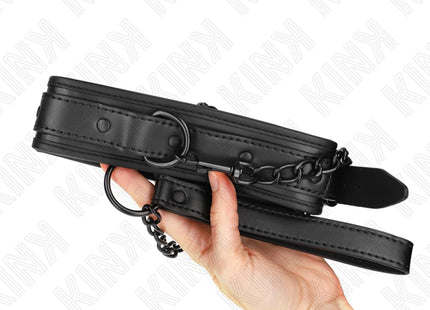 KINK - NEOPREN BONDAGE HALSBAND MODELL 2 MIT GÜRTEL 78 CM VERSTELLBAR 37,5 X 49,5 CM