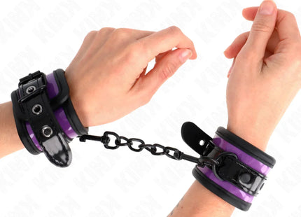 KINK - NEOPREN HANDGELENKFESSELN HELLLILA VERSTELLBAR 21-28 CM X 5 CM