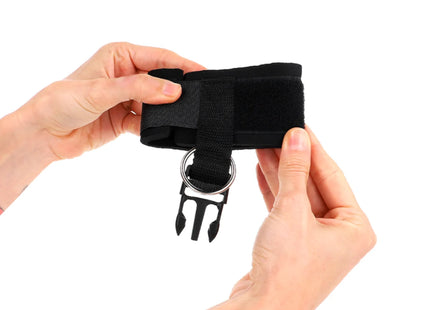 KINK - NEOPREN HANDGELENKFESSELN MIT KLETTVERSCHLUSS SCHWARZ VERSTELLBAR 22-34 CM