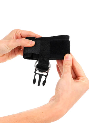 KINK - NEOPREN HANDGELENKFESSELN MIT KLETTVERSCHLUSS SCHWARZ VERSTELLBAR 22-34 CM