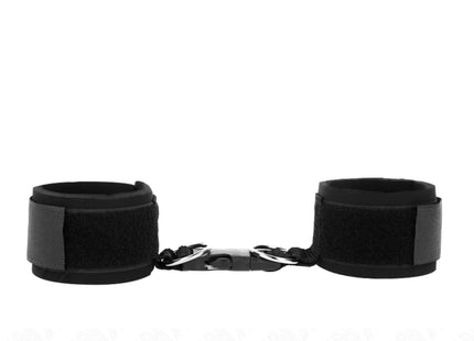 KINK - NEOPREN HANDGELENKFESSELN MIT KLETTVERSCHLUSS SCHWARZ VERSTELLBAR 22-34 CM