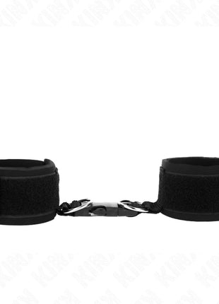 KINK - NEOPREN HANDGELENKFESSELN MIT KLETTVERSCHLUSS SCHWARZ VERSTELLBAR 22-34 CM