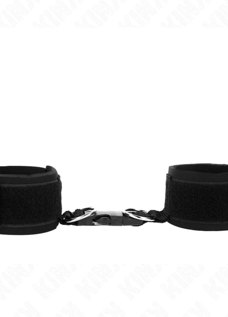 KINK - NEOPREN HANDGELENKFESSELN MIT KLETTVERSCHLUSS SCHWARZ VERSTELLBAR 22-34 CM
