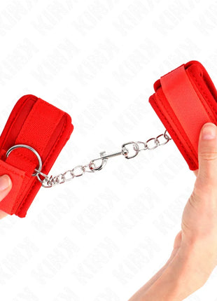 KINK - NEOPREN HANDGELENKFESSELN ROT 42 X 5 CM