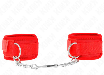 KINK - NEOPREN HANDGELENKFESSELN ROT 42 X 5 CM