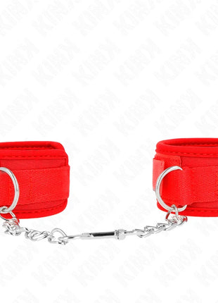 KINK - NEOPREN HANDGELENKFESSELN ROT 42 X 5 CM