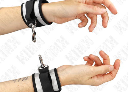 KINK - NEOPREN HANDGELENKMANSCHETTEN GRAU 23 X 5 CM