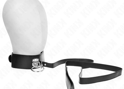 KINK - NIETENLEINE 116 CM HALSBAND MIT KUNSTLEDERBAND 50 X 5 CM