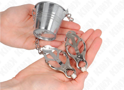 KINK - NIPPELKLEMMEN MIT EIMER SILBER