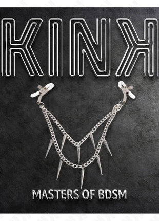KINK - NIPPELKLEMMEN MIT SPIKES KETTEN 30 CM