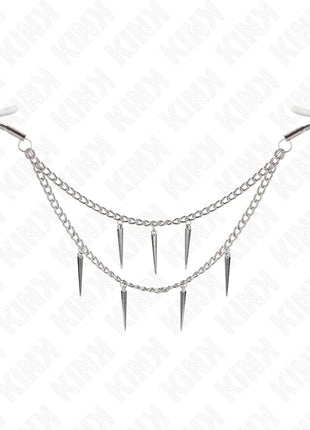 KINK - NIPPELKLEMMEN MIT SPIKES KETTEN 30 CM