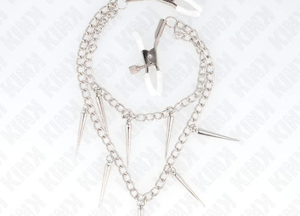 KINK - NIPPELKLEMMEN MIT SPIKES KETTEN 30 CM