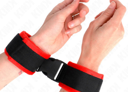 KINK - NYLON BIND KLETT-HANDFESSELN SCHWARZ MODELL 1 VERSTELLBAR 25-35 CM X 6 CM
