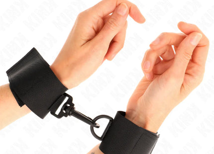 KINK - NYLON HANDGELENKFESSELN SCHWARZ