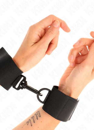 KINK - NYLON HANDGELENKFESSELN SCHWARZ