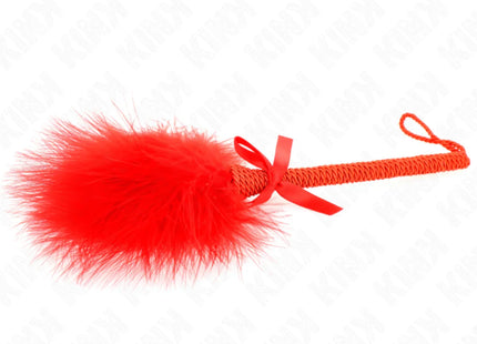 KINK - NYLONSEILSTAB MIT KISSENFEDERN UND ROTER SCHLEIFE 25 CM