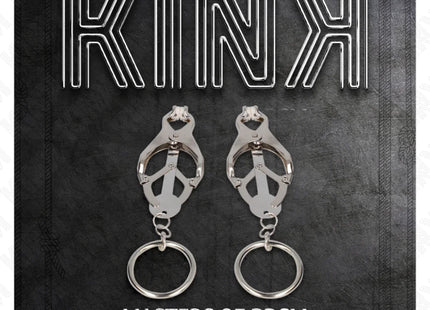 KINK - O-RING JAPANISCHE KLEEBLATT-NIPPELKLAMMERN SILBER