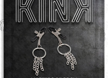 KINK - O-RING NIPPELKLEMME UND KLEINE KETTE SILBER 6 CM