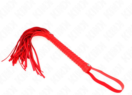 KINK - PEITSCHE MIT ROTEM STRUKTURIERTEM GRIFF 48,5 CM