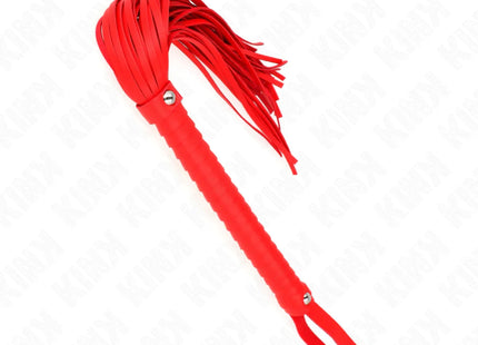 KINK - PEITSCHE MIT ROTEM STRUKTURIERTEM GRIFF 48,5 CM